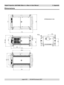 Page 95page 6.25       105-681B January 2007
Digital Projection LIGHTNING 30sx+m, 40sx+m User Manual 6. Appendix
Dimensions
All dimensions in mm 