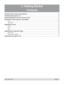 Page 35
Rev A May 2010  Page 3.1
3. Getting Started
Contents
Positioning the screen and projector ............................................................................................3.2
Switching the projector on ...............................................................................................................3.2
Inserting batteries into the remote control ...................................................................................3.2
Selecting an input signal or test pattern...