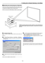 Page 607-2
7. Setting Up for Double Stacking in Link Mode
z Stacking and Connecting the Projectors
Master projector
Slave projector
NOTE: Up to two units can be gravity stacked without external support. In some
cases, however, two images will not align on the screen correctly. This will become
more apparent when displaying small text and detailed graphics.
NOTE: Do not stack both the SHOWlite 6000gv and 5000sx+ projectors together.
CAUTION: To prevent the projectors from falling, install them in a place and...