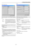 Page 858-21
WEP (for Wireless only)
Select this option whether using the WEP (Wired Equivalent Pri-
vacy) key for encryption or not. To use encryption, specify WEP
key.
Disable ........ Will not turn on the encryption feature. Your com-
munications may be monitored by someone.
64bit ............ Uses 64-bit datalength for secure transmission.
128bit .......... Uses 128-bit datalength for secure transmission.
This option will increase privacy and security
when compared to use of 64bit datalength en-
cryption....