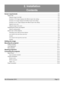 Page 19
Rev B December 2010 Page 2.1
2. Installation
Contents
Screen requirements ........................................................................\
.................................................2.2
Aspect ratio ........................................................................\
..............................................................2.2
Fitting the image to the DMD ........................................................................\
.....................................2.2
Examples...