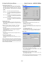 Page 80
Menu Page 2 
8. Using the On-Screen MenusDigital Projection MERCURY 5000gv 
Selecting Menu Display Time This option allows you to select how long the projector

waits after the last touch of a button to turn off the menu.

The preset choices are "Manual", "Auto 5 sec", "Auto 15

sec", and "Auto 45 sec". The "Auto 45 sec" is the factory

preset.

Manual ......... The menu can be turned off manually.

Auto  5  sec .. The menu will automatically be turned off in 5...