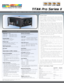 Page 1Specifications subject to change without notice   DP V4 
06/08  ©2008 Digital Projection, Inc.
INPUT CAPABILITIES
TITAN Pro Series II
Overview
PERFORMANCE SPECIFICATIONS
Brightness  (±10%)
1080p-500:  6,000 ANSI Lumens 
1080p-600M:  8,000 ANSI Lumens
1080p-700:  10,000 ANSI Lumens
Ultra Contrast:  5,000 ANSI Lumens
Contrast Ratio  (±10%)
1080p-500/600M/700: 2000:1
1080p  Ultra Contrast: 5000:1
Display Type
3 x .95” Dark Metal 1080p DMD™ with   
Fast Transit Pixels for smooth   
greyscale and improved...