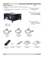 Page 18Page 1.2 Rev B  02/2007
1. Introduction  Digital Projection TITAN HD-500, HD-250 User Manual
What’s in the box?
Make sure your box contains everything listed. If any pieces are missing, contact 
your dealer.
You should save the original box and packing materials, in case you ever need 
to ship your Projector. •
•
Notes
  Lenses are optional. Order 
lenses from your Digital 
Projection dealer.
  For more detailed information 
about lenses, see Choosing a 
lens, in section 2. Installation.
  Only one power...