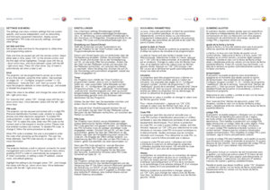 Page 6060
englishdeutsch francais español
SETTINGS SUB MENU
The settings sub menu contains settings that are system 
specific, and source independent, such as networking, 
and third party equipment interaction, display power 
management, PIN code and security settings, amongst 
other things .
set date and time
Set system date and time for the projector to utilise timer 
and programming options
 . 
Date and time are easiest set with the remote control  . Select 
either date or time, press “OK” on the remote...