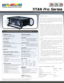Page 1INPUT CAPABILITIES
TITAN Pro Series
Over view
PERFORMANCE SPECIFICATIONS
Digital Projection International (DPI), Texas Instruments'
first DLP™ partner and the original innovator of the 3-chip
DLP™ projector, proudly introduces the newest and
smallest of our Professional Series displays, the TITAN
HD-500, HD-600 and XG-500.
Weighing as little as 53 lbs. (24 kg.), the twin-lamp TITAN
XG-500, TITAN HD-500 and dual lamp HD-600 employ
the latest in Texas Instruments' 720p & XGA dark metal,
3-chip DLP™...