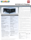 Page 1Specifications subject to change without notice   DP V3.0 04/11  ©2011 Digital Projection, Inc.
™DLP, Digital Light Processing and DMD are trademarks of Texas Instru\
ments, Inc.
Overview
PERFORMANCE SPECIFICATIONS
Brightness  (±10%)
1080p-330-L: 3000 ANSI Lumens
1080p: 4,000 - 6,000 ANSI Lumens
(depending on lens selected)
Mechanical Orientation
• “L” models support 360˚ of pitch (lens up/
down) 
Contrast Ratio  (±10%)
1080p-330-L/ 1080p:  5000:1
Display Type
3 x .95” Dark Chip 1080p DMD™ with   
Fast...