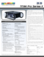 Page 1INPUT CAPABILITIES
TITAN Pro Series II
Over view
PERFORMANCE SPECIFICATIONS
Digital Projection International (DPI), Texas Instruments'
first DLP™ partner and the original innovator of the 3-chip
DLP™ projector, proudly introduces the newest and
smallest of our Pro Series II displays, the TITAN sx+ 500
and sx+ 600.
Weighing in at just 59.5 and 68 lbs., the twin-lamp TITAN
sx+ 500 and dual lamp sx+ 600 employ the latest in
Texas Instruments' SXGA+ dark metal, 3-chip DLP™
technology to deliver up to...