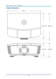 Page 85— 76 — 
Projector Dimensions 
 
   