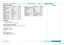 Page 154page 145
Reference Guide
TECHNICAL SPECIFICATIONS
Inputs and outputs
TypeConnectorQtyTypeConnectorQty
Video & ComputerCommunication & Control
DVI-D / DVI-ADVI-I13D Sync OutBNC1
HDMI 1.3HDMI13D Sync InBNC1
3G-SDIBNC1LANRJ451
VGA / Analog RGB15-pin D-Sub1RS2329-pin D-Sub1
Component Video4 x BNC1Wired Remote In3.5 mm Stereo Jack1
S-Video4-pin Mini DIN1Wired Remote Out3.5 mm Stereo Jack1
Composite VideoRCA1Service PortUSB Type B1
Composite VideoBNC1
Audio
SPDIF Digital OutputRCA1
Bandwidth
• 170 MHz on...