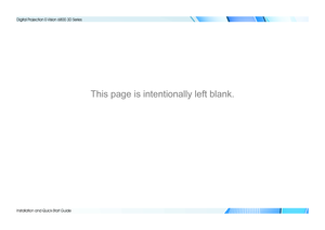 Page 18Installation and Quick-Start Guide
   
Digital Projection E-Vision 6800 3D Series 
This page is intentionally left blank.  