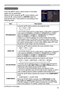 Page 5353
INPUT menu
INPUT menu
From the INPUT menu, items shown in the table 
below can be performed.
Select an item using the ▲/▼ cursor buttons, and 
press the ► cursor button or ENTER button to 
execute the item. Then perform it according to the 
following table.
ItemDescription
PROGRESSIVE Using the ▲/▼ buttons switches the progress mode.
TV  ó FILM 
ó OFF
  
• This function works only for a video signal, s-video signal, component 
video signal (of 480i@60 or 576i@50 or 1080i@50/60), an HDMITM 
signal (of...