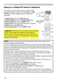 Page 2222
Remote control
Using as a simple PC mouse & keyboard
The accessory remote control works as a simple mouse 
and keyboard of the computer, when the projector’s USB 
TYPE B port and the computer’s type A USB port are 
connected.
(1) PAGE UP key: Press the PAGE UP button.
(2) PAGE DOWN key: Press the PAGE DOWN button.
(3) Mouse left button:  Press theENTER button.
(4) Move pointer: Use the cursor buttons ▲, ▼, ◄ and ►.
(5) ESC key: Press the ESC button.
(6) Mouse right button:  Press the RESET button....