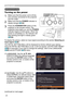 Page 2424
Power on/off
1.Make sure that the power cord is firmly 
and correctly connected to the projector 
and the outlet.
Turning on the power
2.Make sure that the POWER indicator is 
steady orange (
144).
3.Press the STANDBY/ON button on the 
projector or the remote control. The 
projection lamp lights up, and the POWER 
indicator begins to blink green. When the 
power is completely on, the indicator will 
stop blinking and light in steady green 
(
144).
Power on/off
CALIBRATION
KEYSTONE/...