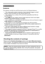 Page 33
Introduction
• Keep the original packing materials, for future reshipment. Be sure 
to use the original packing materials when moving the projector. Use special 
caution for the lens. NOTE
Introduction
The projector provides you with the broad use by the following features.
Checking the contents of  package
ü    The unique optics system produces a large projected image in a short 
distance, which provides you with various ways of use.
ü   
 This projector has a variety of I/O ports that supposedly...