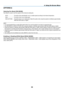 Page 7059
[OPTIONS(1)]
Selecting Fan Mode [FAN MODE]
Fan	Mode	is	used	to	set	the	speed	of	the	internal	cooling	fan.
AUTO ���������������������The built-in fans automatically run at a variable speed according to the\
 internal temperature�
HIGH ����������������������The built-in fans run at a high speed� 
HIGH ALTITUDE �����The built-in fans run at a high speed� Select this option when using the projector at altitudes approximately \
4000 feet/1200 meters or higher�
NOTE:	
•	 It	is	recommended	that	you	select...