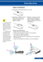 Page 2013... English
Introduction
Battery Installation
Remote Control Precautions
• Handle the remote control carefully.
• If the remote control gets wet, wipe it dry immediately.
• Avoid excessive heat and humidity.
• Do not place the battery upside down.
• Replace only with the same or equivalent type recommended by 
the manufacturer.
• Dispose of used batteries according to your local regulations.
1. Press firmly and slide the battery cover off.
2.   Install new batteries (AAA). 
Ensure that you have the...