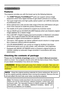 Page 33
Introduction
Introduction
The projector provides you with the broad use by the following features.
ü   
 The HDMITM/Display Port/HDBaseTTM ports can support various image 
equipment which have digital interface to get clearer pictures on a screen.
ü   
 The super bright lamp and high quality optical system can fulfill the demands 
of professional uses.
ü   
 Some optional lens units and the wide range of the lens shift feature will give 
much more chances to install the product wherever you want.
ü...