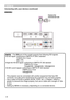 Page 2222
8980WU
SDI OUT
Connecting with your devices (continued)
Setting up
• The SDI port of this model supports the following SDI signals:
SD-SDI signal: conforming to SMPTE ST 259-C standardYCBCR 4:2:2 10-bit
480i, 576i
Single link HD-SDI signal: conforming to SMPTE ST 292 standard YPBPR 4:2:2 10-bit
720p@50/60, 1080i@50/60, 1080sf@25/30
3G-SDI Level-A signal: conforming to SMPTE ST 424 standard YPBPR 4:2:2 10-bit
1080p@50/60
-  This projector can be connected with another equipment that has SDI connector,...