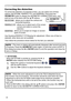 Page 4444
Operating
KEYSTONE:   allows you to adjust the vertical and 
horizontal keystone.
PERFECT FIT:  
 allows you to adjust each of the screen 
corners and sides to correct the 
distortion.
WARPING:   allows you to project an image on several 
types of screen.
• The menu or dialog will automatically disappear after several seconds 
of inactivity. Press the GEOMETRY button again, or point the cursor at EXIT in 
the dialog and press the ►or  ENTER button to end the operation and close the 
menu or dialog....