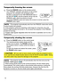 Page 5252
Operating
1.Press the SHADE button on the control panel.
The mechanical lens shade closes and the 
screen turns to black. The SHADE indicator on 
the projector blinks in yellow while the shade is 
closed.  
To open the shade and restore the screen, press 
the SHADE button again.
Temporarily shading the screen
• The projector will turn off automatically when the time set up by the 
SHADE TIMER passes 
(88).
• When turning off the power by the normal procedure, the lens shade opens 
automatically. If...