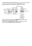 Page 77
Connection to the ports (continued)
To input component video signal to COMPUTER IN ports
  ex.
To input component video signal to the COMPUTER IN1 or IN2 port of the 
projector, use a RCA to D-sub cable or adapter. 
For about the pin description of the required cable or adapter, refer to the 
descriptions about  COMPUTER IN1 and IN2 port (
&3).
       Y       CB/PB     CR/PRCOMPONENT VIDEO OUT
RCA plugs
D-sub plug
VCR/DVD/Blu-ray 
Disc player
RCA connectors 