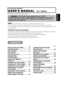 Page 31
ENGLISH
LCD Projector 28A8049B
USERS MANUAL  
USERS MANUAL  Vol.1 (Basic)
Page
PROJECTOR FEATURES ................2 
PREPARATIONS ..............................2
PART NAMES ...................................4
SETTING UP
THE PROJECTOR ............................6
CONNECTING
YOUR DEVICES................................8
USING THE REMOTE
CONTROL .......................................13
TURNING ON THE POWER ...........14
TURNING OFF THE POWER .........16
ADJUSTING THE VOLUME ...........17
TEMPORARILY...