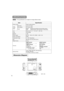 Page 52Dimension Diagram
Unit : mm
77.5
295
237
87.5
37
50.5231
ItemSpecification
Product nameLiquid crystal projector
Liquid 
crystal
panelPanel size1.8 cm (0.7 type)
Drive systemTFT active matrix
Pixels8049A480,000 pixels (800 horizontal x600 vertical)
8755786,432 pixels (1024 horizontal x 768 vertical)
LensZoom lens F=1.7 ~ 1.9  f=21.7 ~ 26.1 mm
Lamp150 W UHB
Speaker1.0W
Power supplyAC100 ~ 120V, 2.7A / AC220 ~ 240V, 1.3A
Power consumption240W
Temperature range0 ~ 35°C (Operating)
Size295 (W) x 87.5 (H) x237...
