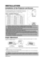 Page 8ENGLISH-6
INSTALLATION INSTALLATION
Installation of the Projector and Screen
Refer to the drawing and table below for determining the screen size and projection distance.
Top View
Side View
Screen size
[inches (m)]a[inches (m)]
Min.Max.
40  (1.0)62  (1.6)82  (2.1)
60  (1.5)94  (2.4)123  (3.1)
80  (2.0)127  (3.2)164  (4.2)
100  (2.5)160  (4.1)205  (5.2)
120  (3.0)192  (4.9)246  (6.3)
150  (3.8)241  (6.1)308  (7.8)
200  (5.0)323  (8.2)411 (10.4)
Angle Adjustment
Use the foot adjusters on the bottom of the...