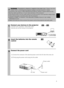 Page 43
1Connect your devices to the projector
Connect your computer, VCR and/or other
devices you will be using to the projector.
Insert the batteries into the remote
control2
3Connect the power cord
(1) Connect the connector of the electrical power cord to the AC inlet of the main unit.
(2) Firmly plug the power cords plug into the outlet
WARNINGPrecautions to observe in regards to the power cord:Please use extra
caution when connecting the projectors power cord as incorrect or faulty
connections may...