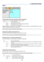 Page 85
75
6. Using On-Screen Menu
[ V ideo ]
Turning On/Off 3 Dimension Separation [3D Y/C Separation]
This function turns on or off the 3 dimensional separation feature.
Off ............................... Turns off the function.
On Still ................. Recommended for a still image.
Normal ............ The projector detects and corrects the image automatically.
Movie .............. Recommended for a moving image.
TIP: When the image is poor quality , turn on [3D Y/C Separate]. If ther e is still poor...