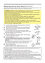 Page 5957
AUDIO IN 3
A UDI O
 IN 2
CB/PBCR/PRA
UD IO
 IN 1
RG
B
 IN 1 RG
B
 IN 2 LA
N
CONT RO L RG
B
 OU T A
UDI O
 O UT
US B
VI D
EO
Y
S -VI DE
OCLOS E
OP
EN
. Turn the projector off, and unplug the power cord. Allow the 
projector to y
Fool sufficient\
ly.

. After making sure that the projector has cooled adequately, 
slowly turn over the projector, so that the bottom is facing.
3. Remove the battery cover.  
Turn the battery cover in the direction indicated “OPEN” 
using such as coins. Then the...