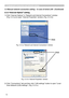 Page 104
14

2.3 Manual network connection setting – In case of wired LAN - (Cont\
inued)
2. Equipment connection and network setting
1)  Click “Internet Options” in “Network and Internet Connections” window  
(Fig. 2.3.3.a) to open “Internet Properties” window. (Fig. 2.3.3.b)
2.3.3 “Internet Option” setting
Fig. 2.3.3.a “Network and Internet Connections” window
Click
Fig. 2.3.3.b “Internet Properties” window
2)  Click “Connections” tab and then click “LAN settings” button to open “Local 
Area Network (LAN)...