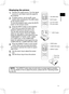 Page 10
9
ENGLISH

Displaying the picture
. Activate your signal source. Turn the signal 
source on, and make it send the signal to 
the projector.
2. To adjust volume, use the ▲/▼ cursor 
buttons after pressing the VOLUME button 
on the remote control.  
To have the projector silent, press the MUTE 
button on the remote control.
3. Press the INPUT button on the projector.  
Each time you press the button, the 
projector switches its input port in turn.
You can also use the remote control to 
select an...