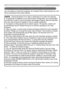 Page 72
4

Configuring and Controlling the Projector via a Web Browser
You can adjust or control the projector via a network from a web browser \
on a PC 
that is connected to the same network.
• Internet Explorer 5.5 or later or Netscape 6.2 or later are required.
• If JavaScript is disabled in your web browser configuration, you must enable 
JavaScript in order to use the projector web pages properly. See the Help files 
for your web browser for details on how to enable JavaScript.
• If projector is...