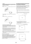 Page 20E-20
Focus
Use the FOCUS Button (+/-) to obtain the best focus.
Correcting the Horizontal and Vertical Key-
stone Distortion (3D Reform)
Use the 3D Reform feature to correct keystone (trapezoidal) distortion
to make the top or bottom and the left or right side of the screen longer
or shorter so that the projected image is rectangular.
In the following description, 3D Reform (Cornerstone) correction can be
done with the USB mouse or remote control, cabinet buttons.
When using the USB connected to the...