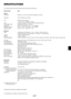 Page 57E-57
SPECIFICATIONS
This section provides technical in fo rmation about the Projectors per fo rmance
Model Number   8805
Optical
LCD Panel MT1065: 1.0 p-Si TFT active-matrix with Micro Lens Array
Resolution   1024 768 pi xels up to UXGA
Lens Motorized zoom and focus: F1.74 – 2.18 f=30.8mm – 41.6mm
Lamp 275 W DC standard / 160 W DC (Optional Extended life lamp)
Color Image Sensor 23,040 pixels (160 dots 144 lines)
Image Size 25 inches – 500 inches (0.6 m – 12.7 m) diagonal
Projection Distance 2.96 ft –...