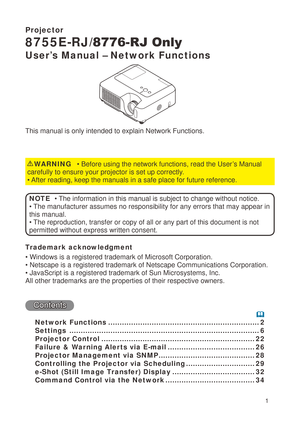 Page 87


Projector
8755E-RJ/8776-RJ Only
User