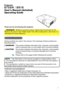 Page 1
Projector
8755H / 8916
User's Manual (detailed)  
Operating Guide
Thank you for purchasing this projector.►Before using this product, please read all manuals for this 
product. Be sure to read “Safety Guide” first. After reading them, store them in a 
safe place for future reference. WARNING
• The information in this manual is subject to change without notice.
• The manufacturer assumes no responsibility for any errors that may appear in 
this manual.
• The reproduction, transfer or copy of all...