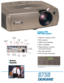 Page 1ImagePro 8758
Data/Video projector
• Network Connection, RJ-45
• XGA resolution
• 2200 lumens brightness
• HDTV compatible
• Digital keystone correction,
Horizontal & Vertical
• Very quiet operation
• LCD with status Information
8758
Monitor
Out
Kingston
Lock Slot Computer
RGB, In
Audio
OutComputer
M1-DA
RJ-45
NetworkAudio
In (R)
Audio
In (L)S-Video
In
Computer
Video In Computer
Audio OutRS232
IR Sensor
Power
• Business
•Education
View the status of your projector via the LCD window
on top of the unit. 