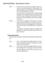 Page 88E-88
USING ON-SCREEN MENU  Menu Descriptions & Functions
Clock ............... Use this item to fine tune the computer image or to
remove any vertical banding that might appear. This
function adjusts the clock frequencies that eliminate
the horizontal banding in the image.
Press the SELECT  and  buttons until the banding
disappears. This adjustment may be necessary when
you connect your computer for the first time. This ad-
justment is made automatically when the Auto Adjust
is turned on.
Phase...