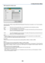 Page 110
103
WEP (required for wireless only)
Select this option whether using the WEP (Wired Equivalent Privacy) key for encryption or not. To use encryption,
specify WEP key.
Disable .................. Will not turn on the encryption feature. Your communications may be monitored by someone.
64bit ...................... Uses 64-bit datalength for secure transmission.
128bit .................... Uses 128-bit datalength for secure transmission. This option will increa\
se privacy and security when com-
pared to...