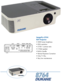 Page 1
8764
ImagePro 8764
DLP Projector
• 3000 lumen brightness
• XGA resolution
• 2100:1 contrast ratio
• 3 Watt speaker
• Built-in handle
• Vertical Keystone Correction
• Only 7.3 lbs.
• Very low maintenance 