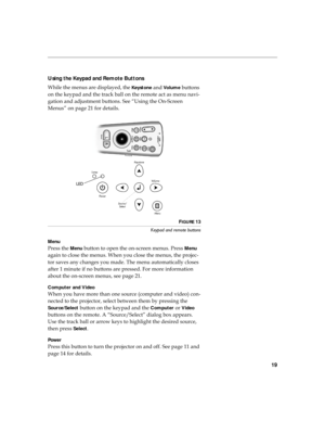 Page 2719
Using the Keypad and Remote Buttons

	
!


	

Key s t o n e

Vo l u m e
		


	
(

	
	(


	
!	
	

!

	

A	!	
		
+
N2
	
+

0O

 $

	
FIGURE 13
Keypad and remote buttons
Menu 
?
	
Menu
		
	

	

!
?
Menu


	

	
!



	
!
	
A
	




!

!
	!	


	
$
!	
...