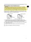 Page 21
9
ENGLISH

Setting up
About the ﬁlter cover for bottom-up use
WARNING  ►Do not replace the ﬁlter cover during use or immediately 
after use. While the projector connects with a power supply, or the projector is 
in a high temperature state, handling could cause an electric shock, a ﬁ re, a 
burn and/or malfunction to the projector.Before handling, make sure the power 
switch is off and the power cord is not plugged in, then wait at least 45 minutes.
When the projector is installed bottom up, please use...