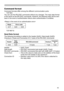 Page 95
93
Command Control via the Network
Command format
Command formats differ among the different communication ports.
     TCP #23
You can use the RS-232C commands without any changes. The reply data format 
is the same as the RS-232C commands. However, the following reply will be sent 
back in the event of authentication failure when authentication is enabled.

ReplyError code
0x1F0x040x00
     TCP #9715
Send Data format
The following formatting is added to the header (0x02), Data length (0x0D), 
Checksum...