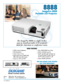 Page 18888
ImagePro 8888  
Portable LCD Projector
The ImagePro 8888 is a light (5 lbs), 
easy-to-install portable LCD projector 
ideal for classroom or conference room. 
8888 FEATURES
• 2200 Lumens Brightness 
• XGA Resolution  
• Lamp access on top
• High performance (5000 HR) 
filter with easy side access
• Instant on ON and OFF • New 3000/4000 hour lamp  
• Built-in Anti-theft security
• Audio "passthrough" permits use 
of sound system to play CDs on 
the PC when projector is off
• Super reliable...