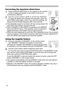 Page 22
20

Using the magnify feature

1. 
Press the ON button of MAGNIFY on the remote control.  

The “MAGNIFY” indication will appear on the screen 

(although the indication will disappear in several seconds with 

no operation), and the projector will enter the MAGNIFY mode.

2. 
Use the cursor buttons ▲/▼ to adjust the zoom level. 

To move the zoom area, press the POSITION button in the MAGNIFY mode, 

then use the cursor buttons ▲/▼/◄/► to move the area. And to ﬁ nalize the 

zoom area, press the...