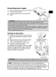 Page 5
5
ENGLISH

Connecting power supply
. Put the connector of the power cord into the 
AC inlet of the projector.
2. Firmly plug the power cord’s plug into the 
outlet. 
WARNING  ►Please use extra caution when connecting the power cord, as 
incorrect or faulty connections may result in fire and/or electrical shock.
• Only use the power cord that came with the projector. If it is damaged, contact 
to your dealer to newly get correct one.
• Only plug the power cord into an outlet whose voltage is matched...