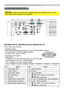 Page 33
Connection to the ports
Connection to the ports
NOTICE►Use the cables with straight plugs, not L-shaped ones, as  the 
input ports of the projector are recessed.
 




AUDIO IN1
2
3AUDIO OUT
AB
C
ACOMPUTER IN1, BCOMPUTER IN2, CMONITOR OUT
D-sub 15pin mini shrink jack

•  Video signal: RGB separate, Analog, 0.7Vp-p, 75Ω terminated (positive)
• H/V. sync. signal: TTL level (positive/negative)
• Composite sync. signal: TTL level

•   Video signal:   
-Y, Analog, 1.0±0.1Vp-p with...